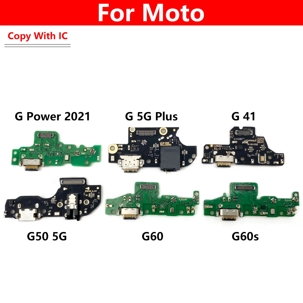 

USB-порт для зарядки, гибкий кабель для Moto E20 E40 G41 G60 G60S G50 5G G Stylus 2021 G Power Edge 20 Lite плата с зарядным портом Port Board