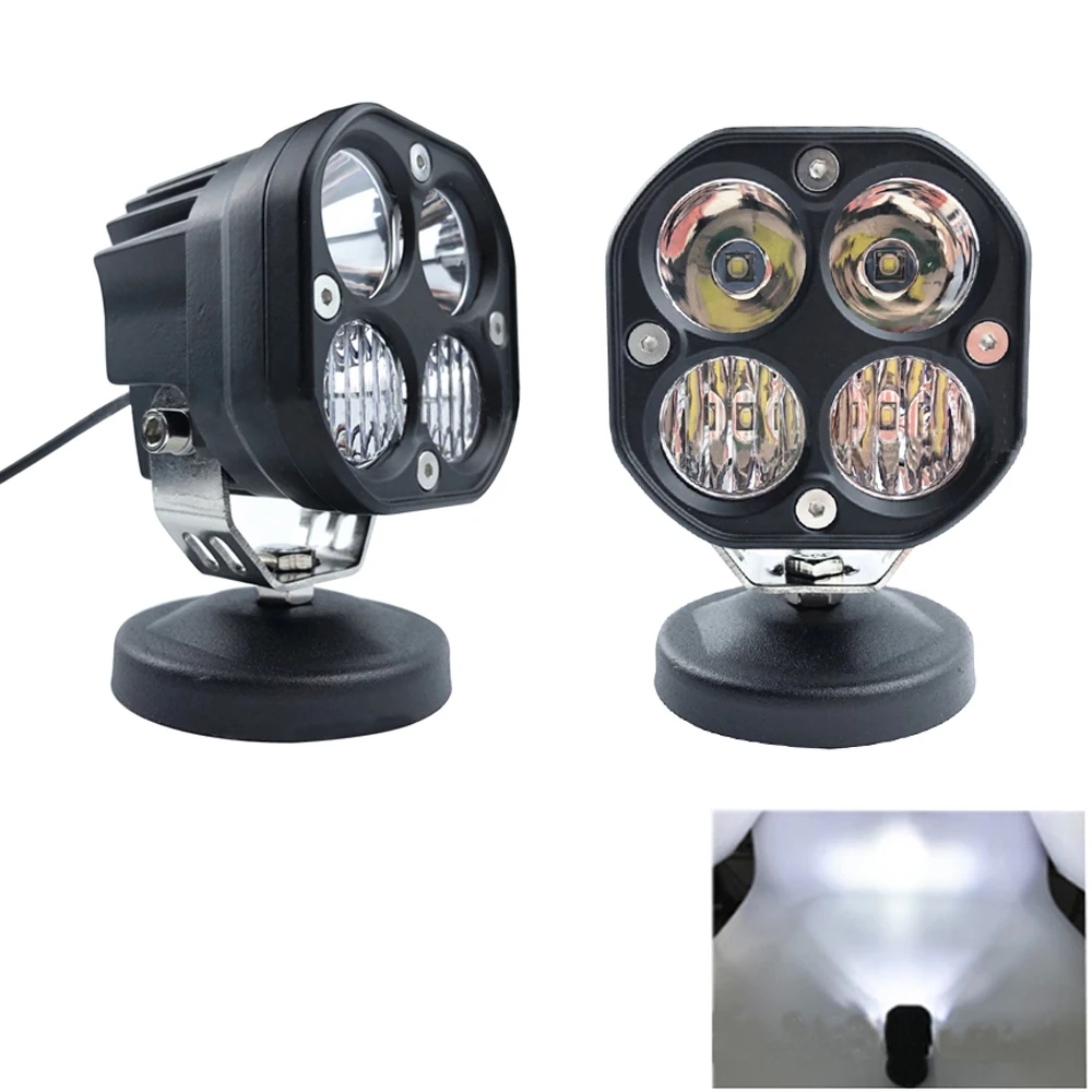 2 шт. 3-дюймовый автомобильный мотоциклетный рабочий фонарь квадратный дальнего