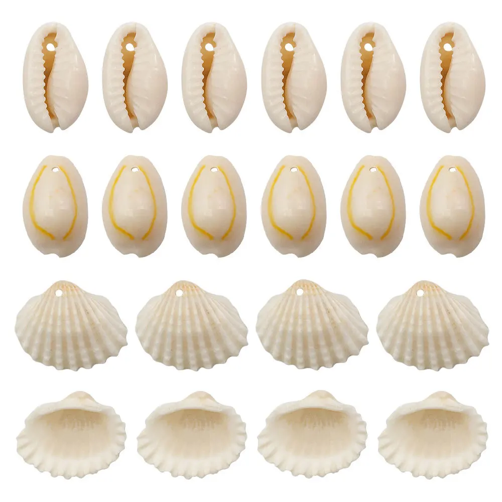 

Electroplated Perforated Natural Shell Conch Pendant Charms For Jewelry Making DIY Bracelet Necklace Earring Anklet Accessories