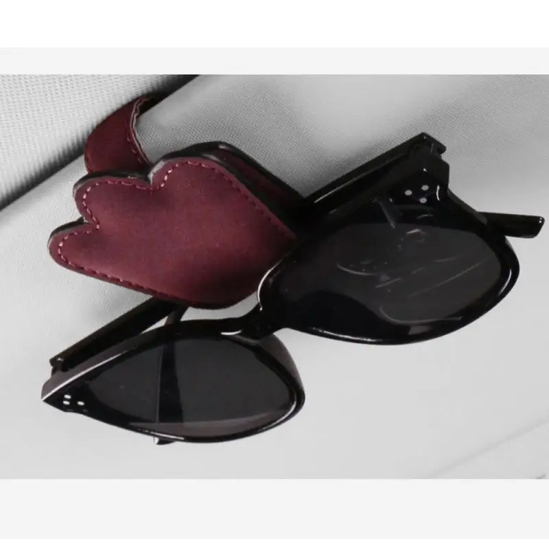 

Car Accessories Glasses Frame Creative Ticket Document Sunglasses Storage Sheepskin Sun Visor Car Certificate Clip Bill Clip Car