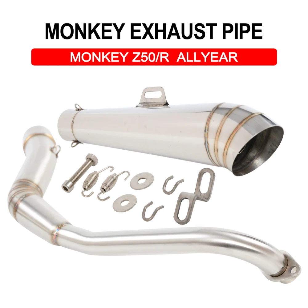 

Мини-глушитель выхлопной трубы для мотоцикла, Модифицированная труба для HONDA Monkey Z50 Z50R Z 50 50R 2022 2021 2020 2019 2018 2017 2016