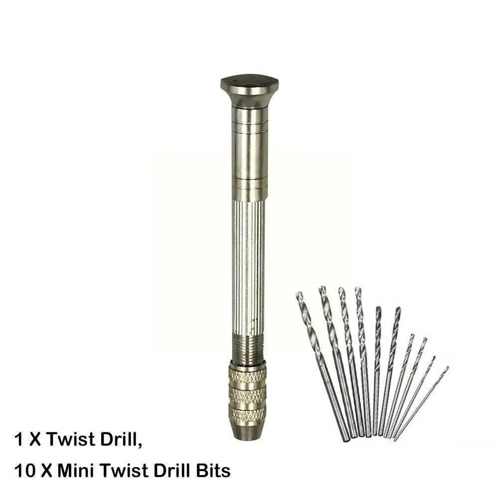 

Aluminum Alloy Hand Drill Bit Woodworking Drilling Drill Hand Twist Rotary Hand Precise Mini Drill Tools V1W8