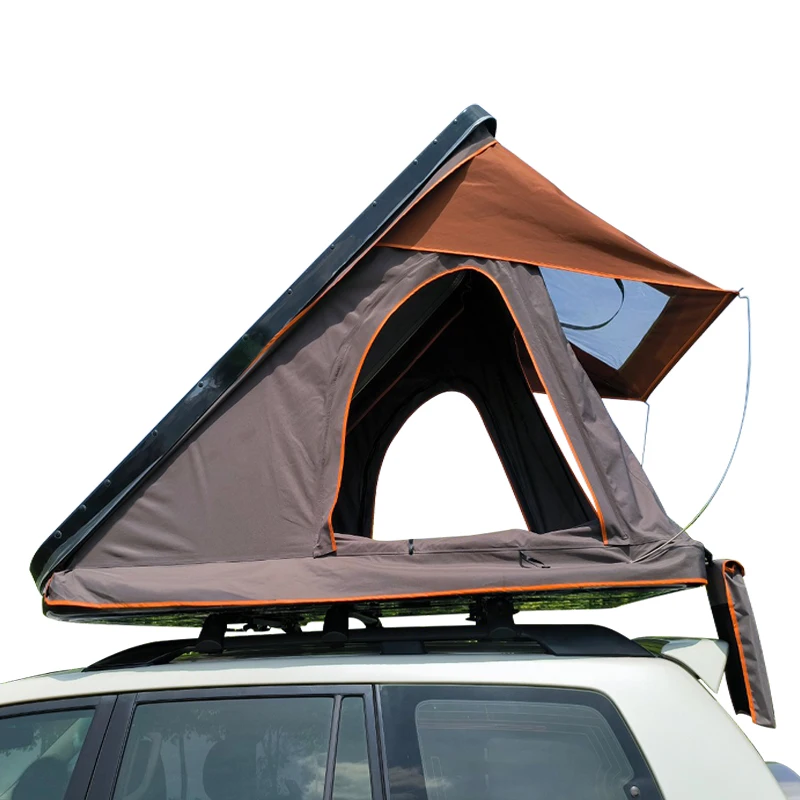 

Hot Selling OEM Rooftop Tent Large Clamshell Ultralight Hard Shell Roof Top Tent With Strip Light