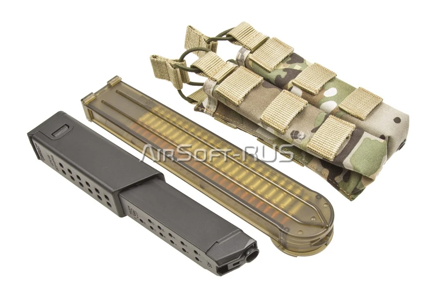 Подсумок ASR магазинный открытый под 2 магази /P90/UMP45 MC (ASR-PP2-MC) |