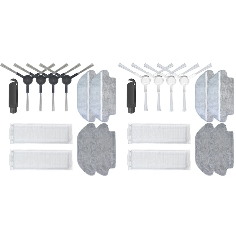 

Filter Main Side Brush Mop Cloth Replacement Parts For Xiaomi Mi Robot Mop Pro STYJ02YM/3C/B106CN/2S/XMSTJQR2S Black