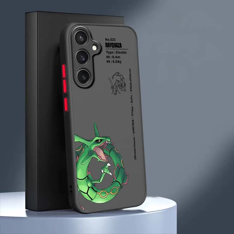 P-Pokemons Gengars Pikachus For Samsung Galaxy S25 S24 S23 S22 S21 S20 S10 S9 Ultra Plus FE 5G Frosted Translucent Phone Case