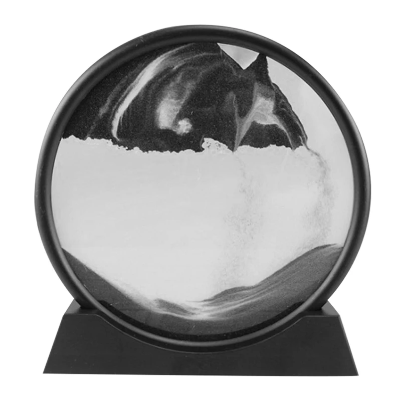 

3d-песочные часы с изображением природного пейзажа, движущиеся песочные часы, картина с сыпучим песком, украшение для гостиной, 12 дюймов