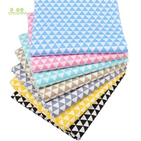 chainhoprinted twill cotton fabrictriangle pattern seriediy quilting sewing materialcloth of sheetpillowcushioncurtain
