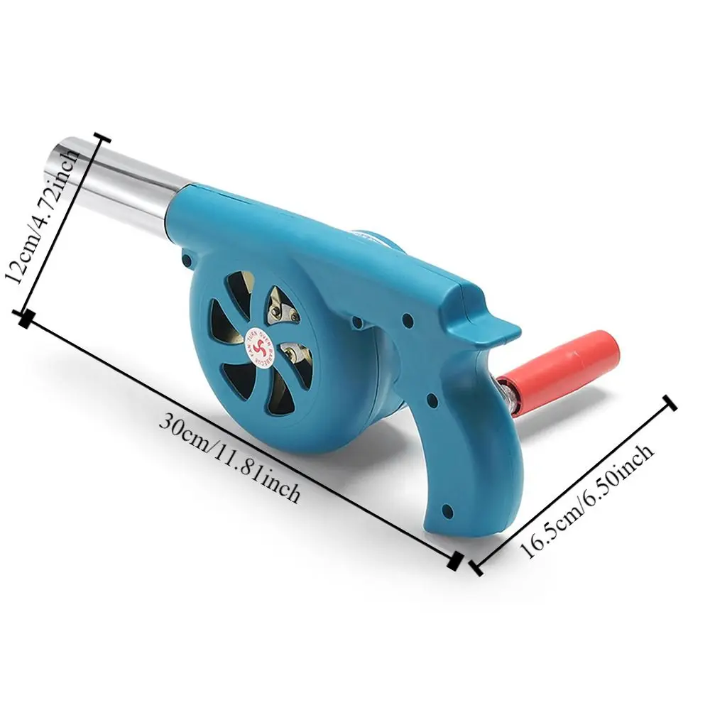 Эффективный ручной вентилятор сгорания. Экономия труда. Большой для барбекю.