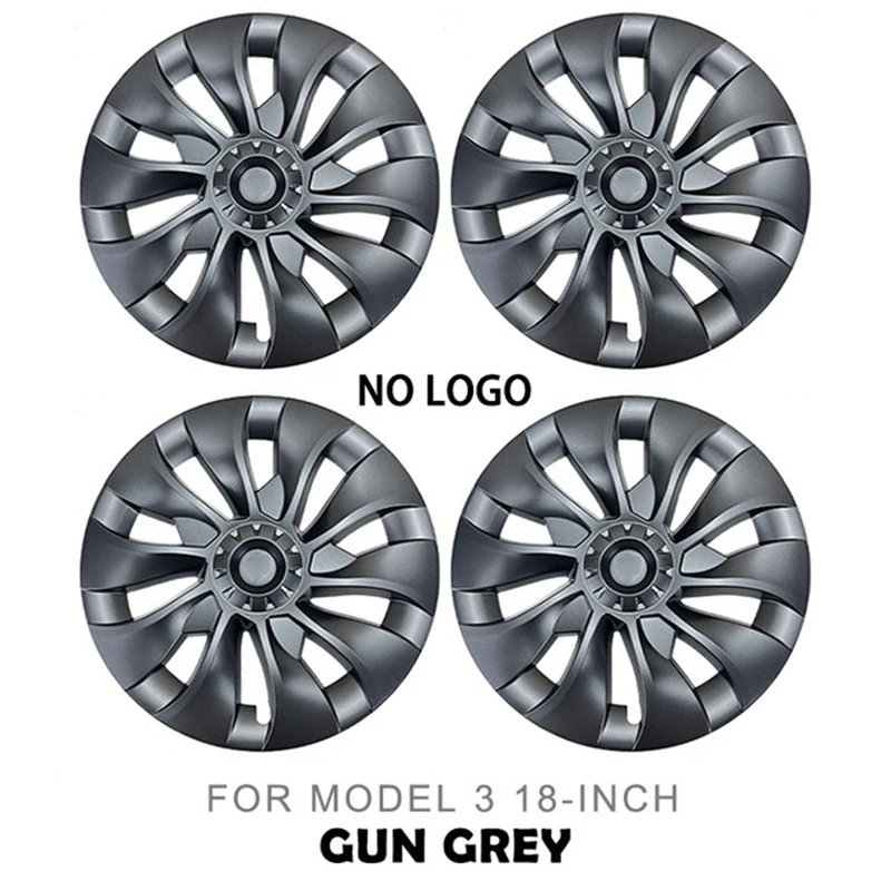 4PCS for Tesla Model 3 18 Inch Hub Cap Original Car Replacement Wheel Cap Automobile Hubcap Full Cover Accessories 2021 2022