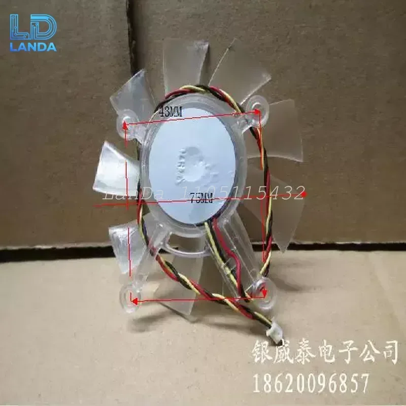 Фото Вентилятор для видеокарты ASUS 3850 4850 9400 9500 9600 9800GT GTS250