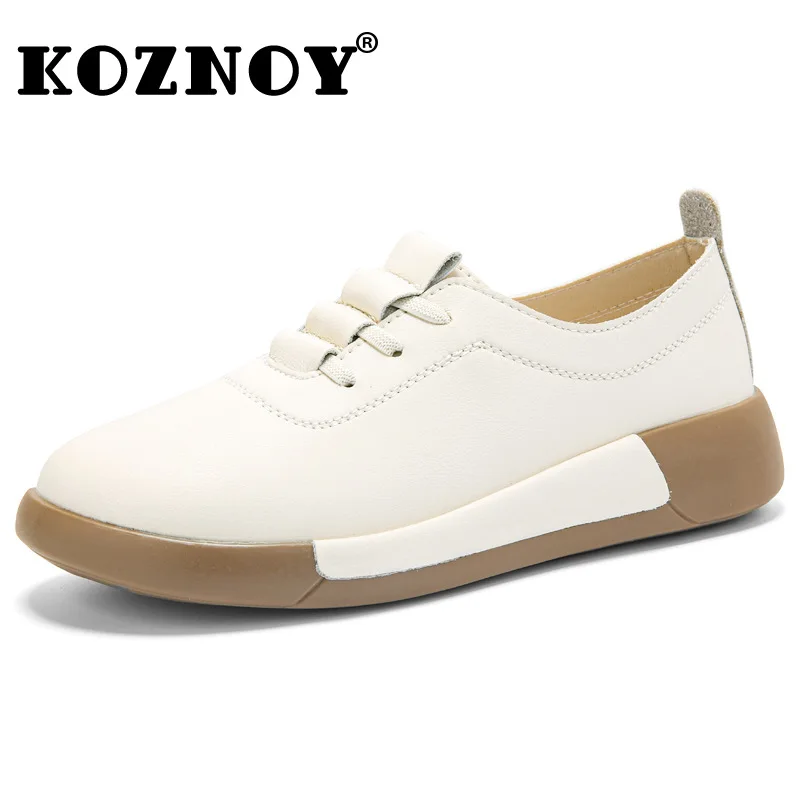 Koznoy 3 см 2025 г. женские туфли на плоской подошве из коровьей кожи осенние