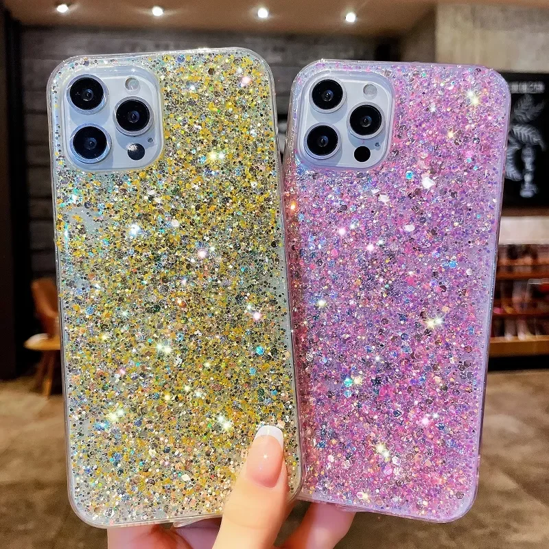 

Phone Case For OPPO A35 A54 A74 A94 A95 A12 A15 A31 A32 A33 A52 A53 A72 A73 A91 A92 S A93 A11 K A5 A9 A8 Bling Glitter Cover