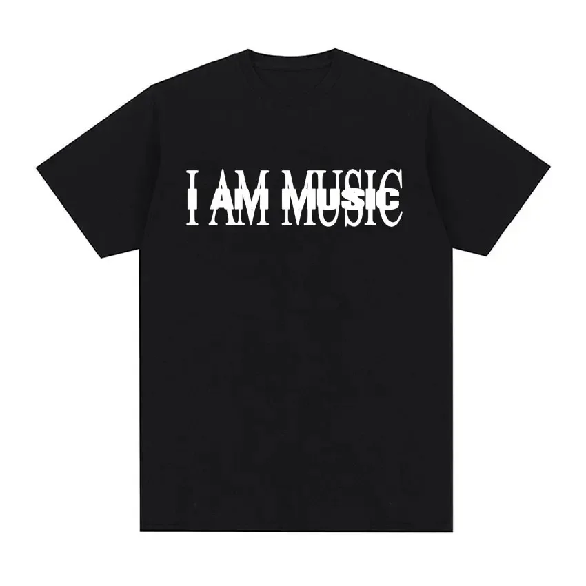Футболка Мужская/Женская Винтажная с принтом альбома I Am Music