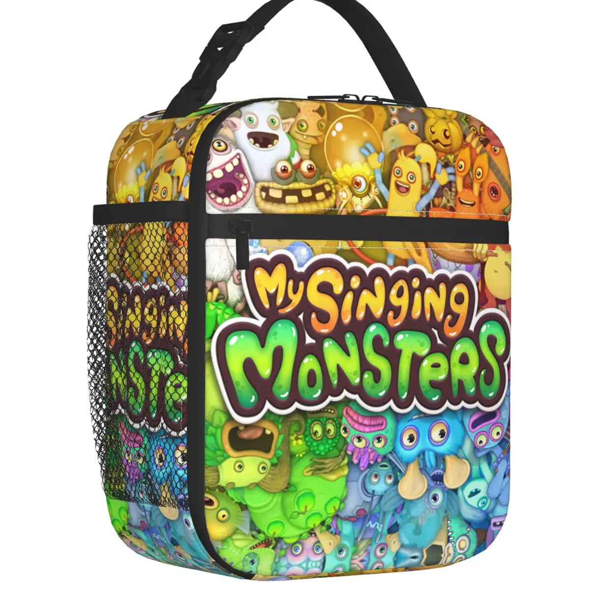 My Singing Monsters Thermal Insulated Lunch Bag Cartoon Anime Game Portable Lunch Container Travel Multifunction Food Box