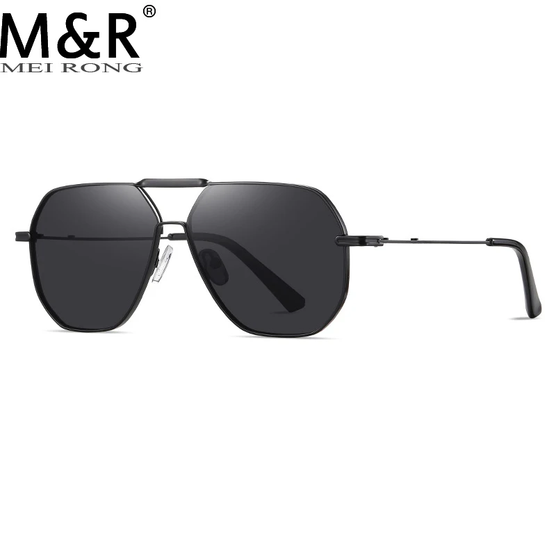 

2023 Fashion New Men's Polarized Sunglasses Retro Gradient Metal Eyeglass Frame Advanced Oval Driving Glasses Gafas De Sol UV400