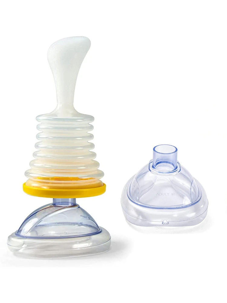 

Emergency Rescue Mask for Choking and Artificial Heart and Lung Capacity Training Respiratory Trainer AccessoryWorkout Equipment