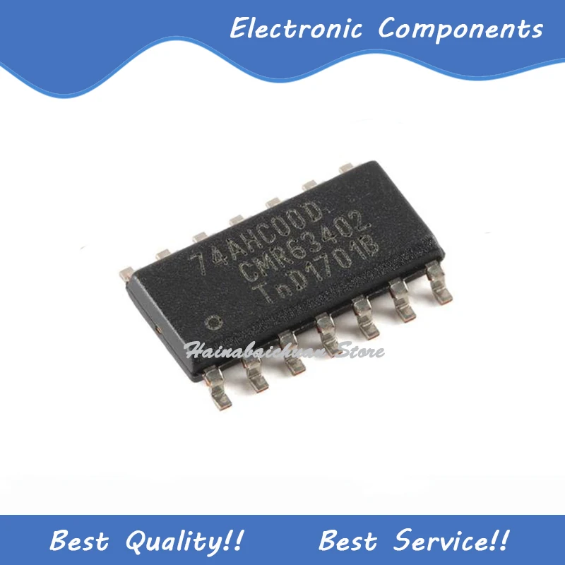 

10 шт./партия, новинка, оригинальная фотография 74AHC00D SOIC14