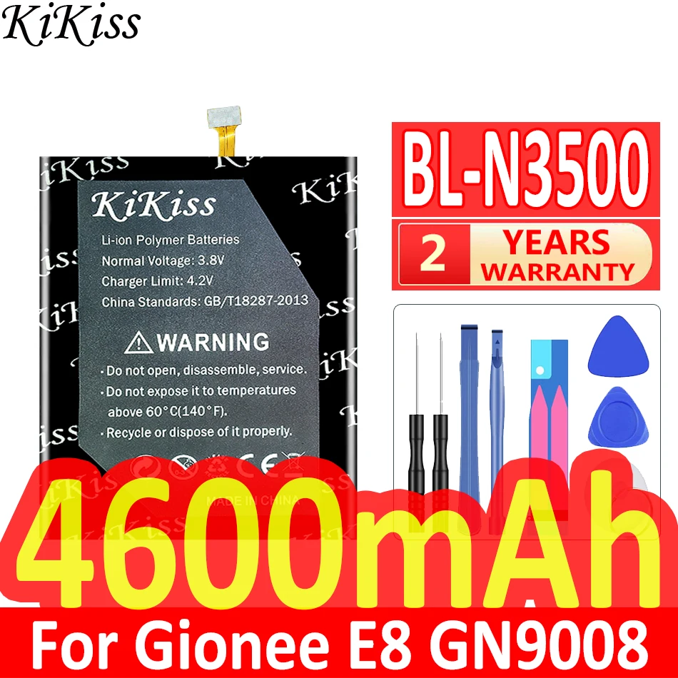 

Мощная батарея 4600 мАч KiKiss BL-N3500 BLN3500 для Gionee GN9008 E8 Bateria