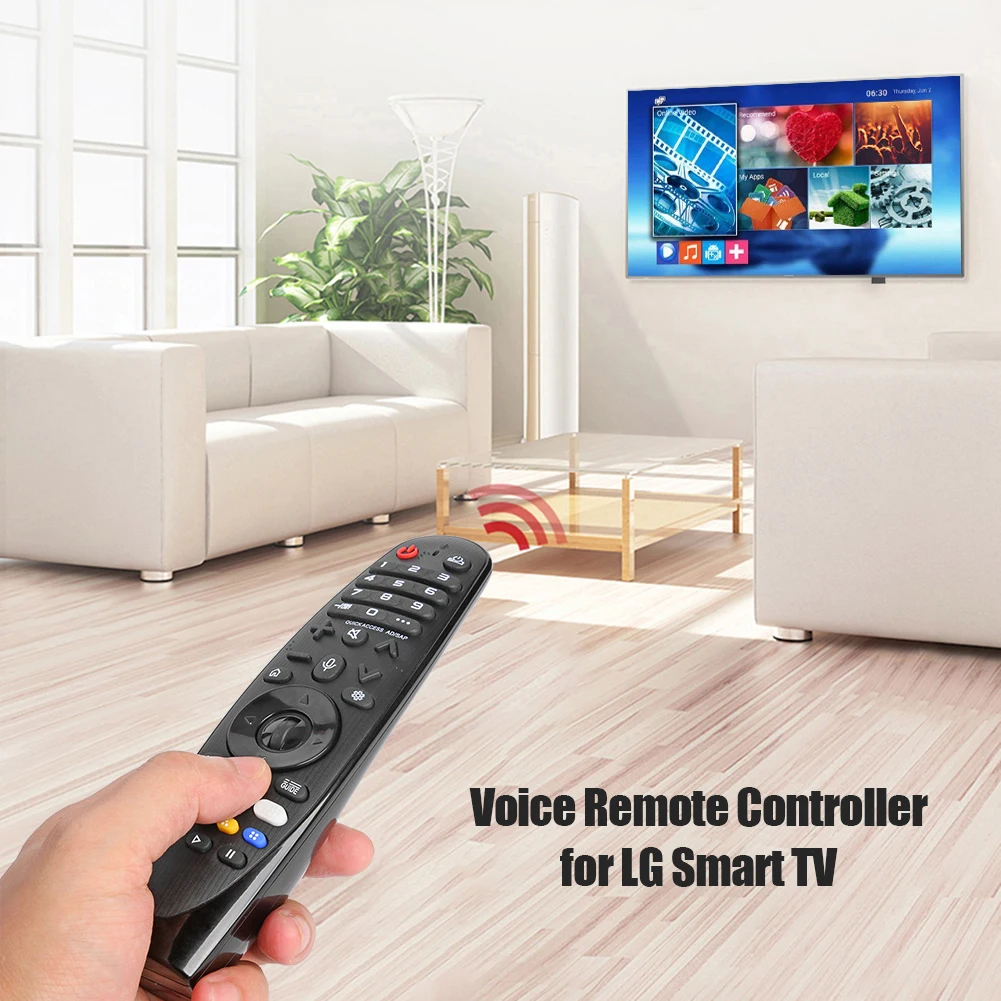 

Пульт дистанционного управления ABS TV совместимый с Bluetooth инфракрасный пульт дистанционного управления для LG Smart TV для LG AN-MR20GA MR650 для MR19BA ...