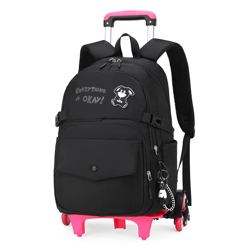 kids Wheeled Backpacks Removable Children School Bags With Wheel school backpack Kids girls Trolley Schoolbags Luggage Book Bags