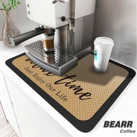 coffee machine suction pad kitchen bowl plate bar draining pad water drying pad dining table top disposable heat insulation pad