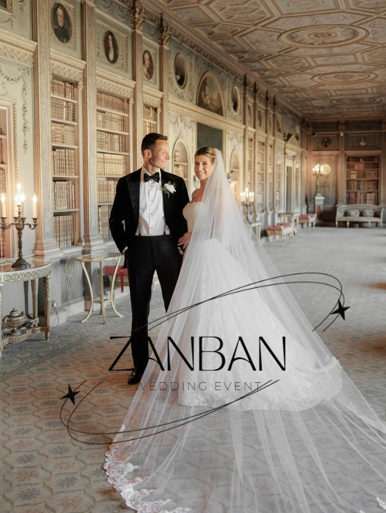 Фото Изысканное свадебное платье ZanBan на тонких бретельках с кружевом и шлейфом, индивидуальный пошив для невесты. №3