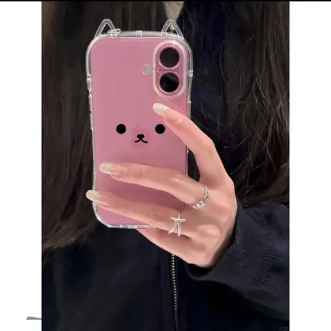 Чехол для телефона с милым выражением для iPhone 17 16 16E 15 Pro Max 14 11 13 Mini 12 XR 8 7 Plus X XS Cover