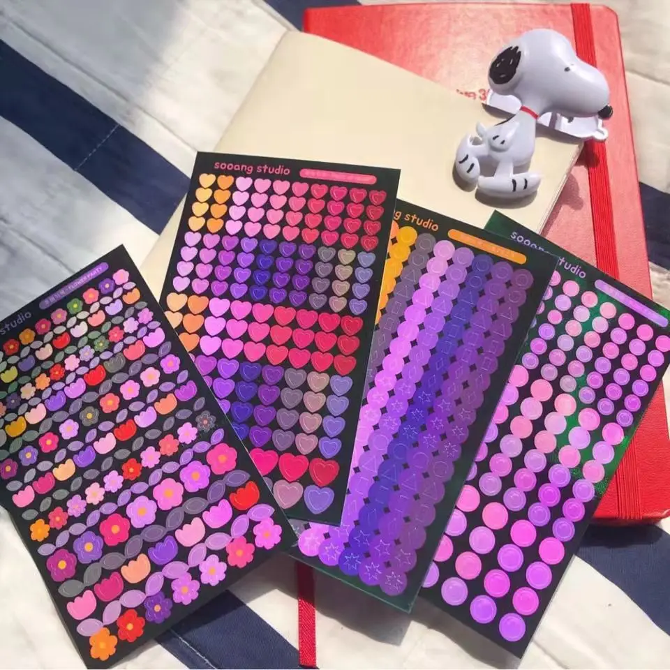 

Kawaii Pink Love Flower Deco Stickers Scrapbooking Decorative Cute Sticker DIY Idol Cards Diary Album Sticker Korean Stationery