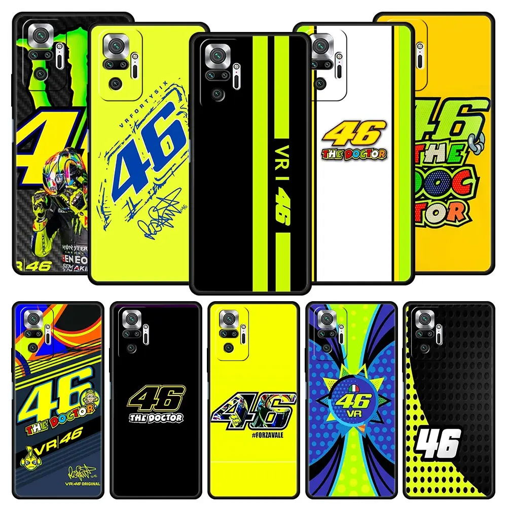 

Motorcycle Racing Forever 46 Phone Case for Redmi Note 10 10S 9S 9T 9 Pro Funda Cover 9A 9C 8T 8 8A 7 7A 6 5 11 S2 K40 Coque