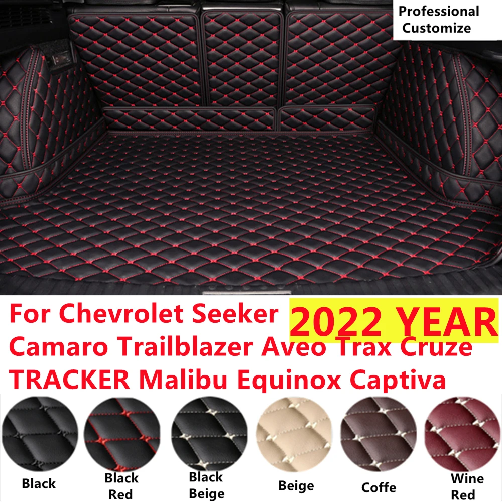 

SJ Full Set XPE Car Trunk Mat For CHEVROLET Cruze Captiva Equinox Malibu Trax TRACKER Aveo Trailblazer Camaro Seeker Tail Boot