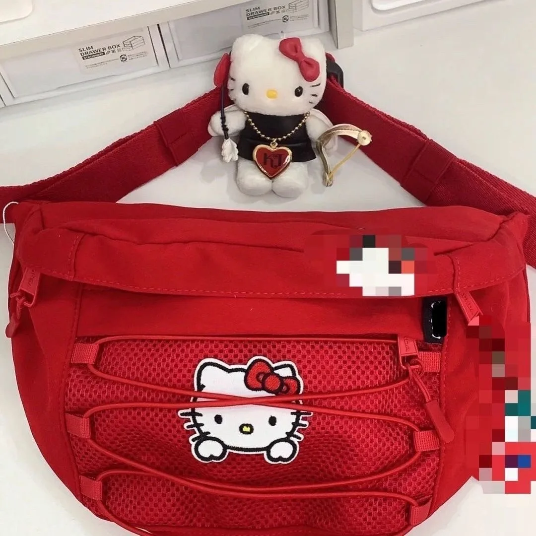 

Kawaii Sanrio Crossbody Bag Hello Kitty Cartoon Student Girl Portable Messenger Bag Makeup Bag Portable Messenger Bag Girl Gift