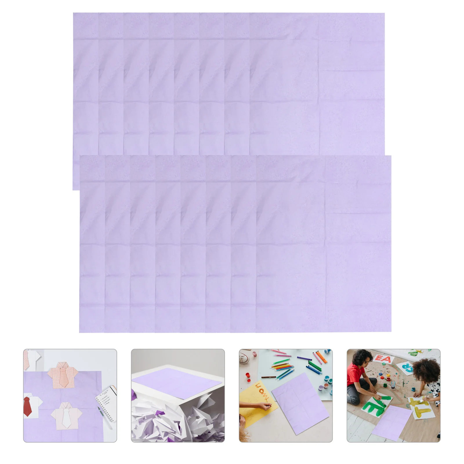 

40 Sheets of Multi-use Premium Convenient Hand Craft Paper Folding Papers Kids Construction Paper Colored Paper for Craft