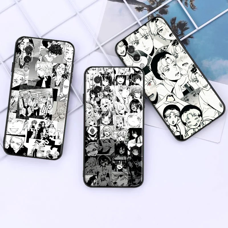 

Чехол для телефона из жидкого силикона с аниме для Xiaomi Redmi 9 9C 9A 9AT 9i