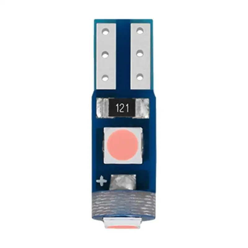 

10 шт., автомобильные лампы T5 для приборной панели без полярности, 12 В