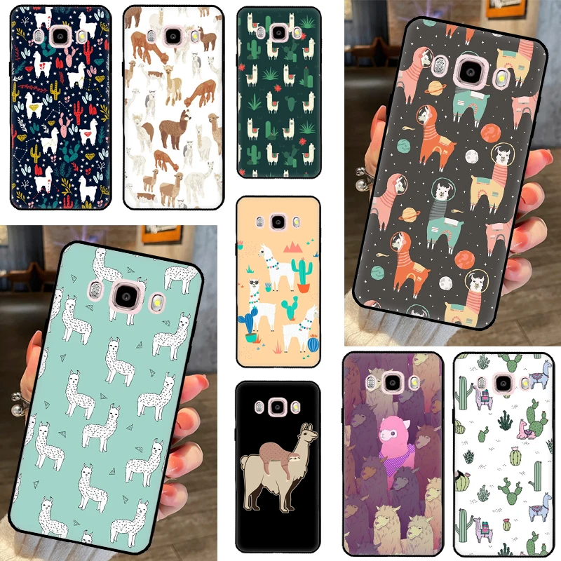 Чехол с ламой-альпакой для Samsung Galaxy J4 J6 Plus J8 A6 A8 A7 A9 2018 J1 A3 A5 2016 J7 J5 J3 2017