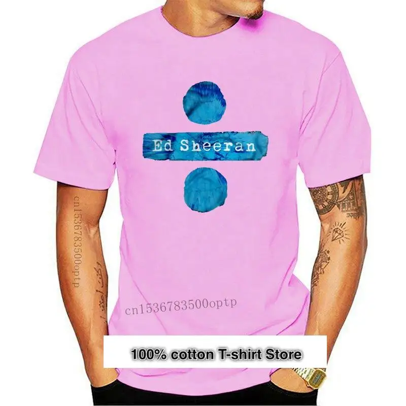 

Ropa de Street Ed Harajuku, Camiseta 100% de algodón para hombre, camisetas Sheeran divid