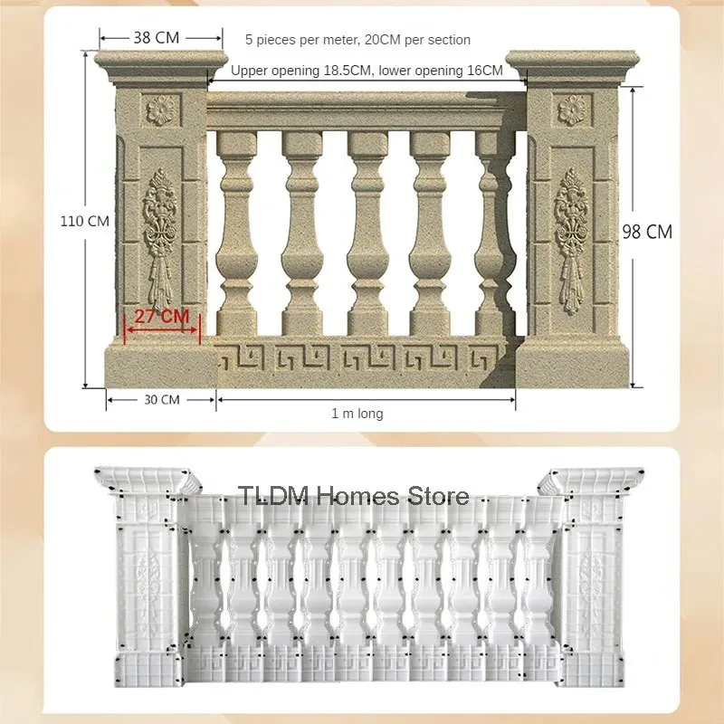 Утолщенная форма для римской колонны из полипропилена дома балкона литая в месте