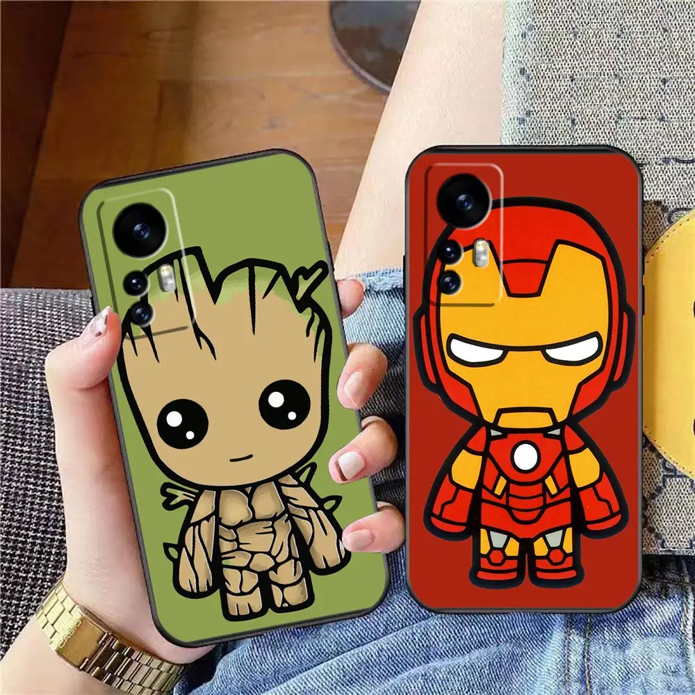 

Funda Case For Xiaomi 5 5S 6 6X 5X 10 9 POCO M5 M4 4G X4 F4 X3 M3 F3 GT NFC 5G PRO A3 MAX 3 2 Case Para Marvel Groot Spiderman