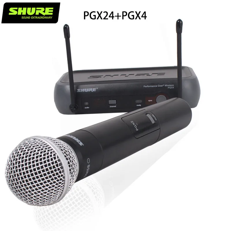 

SHUER PGX24/SM58/PGX4 UHF Performance Wireless Microphone Karaoke Mic Dj Microphone Condenser Microphone Selected