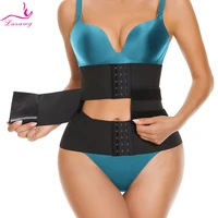 lazawg womens waist trainer corset seamless body shaper belly postpartum back support belt hook slimming modeling waist cincher