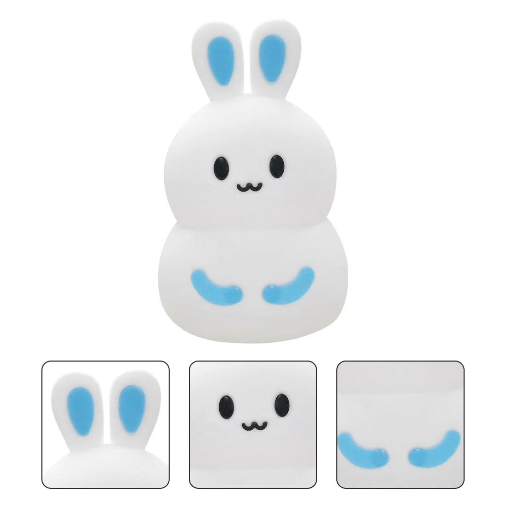

1 Set Home Silicone Rabbit Shape Night Light Timing Patted Light