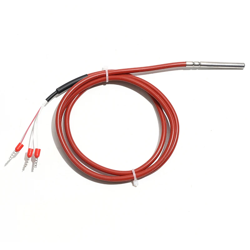 Датчик температуры PT100 силиконовый кабель 0,5-10 м