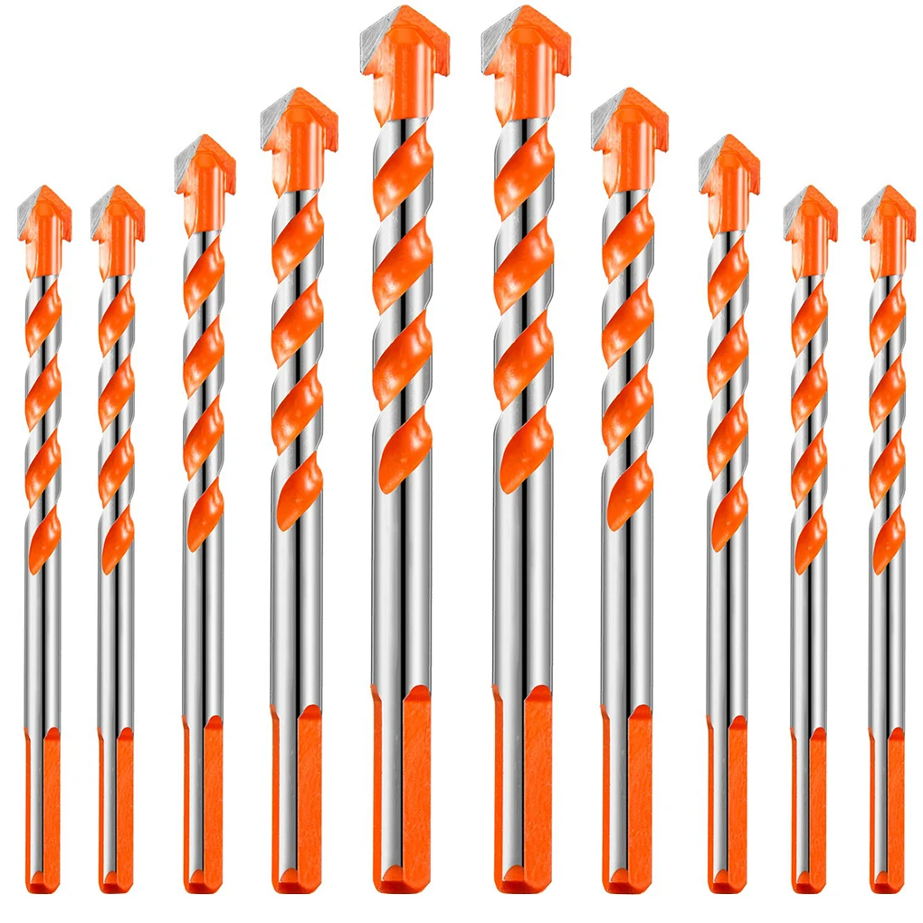 

10pcs set Drill Bits Electric Drill Bits Woodworking Twisted Drilling Tips Hand Craft Tool Accessories