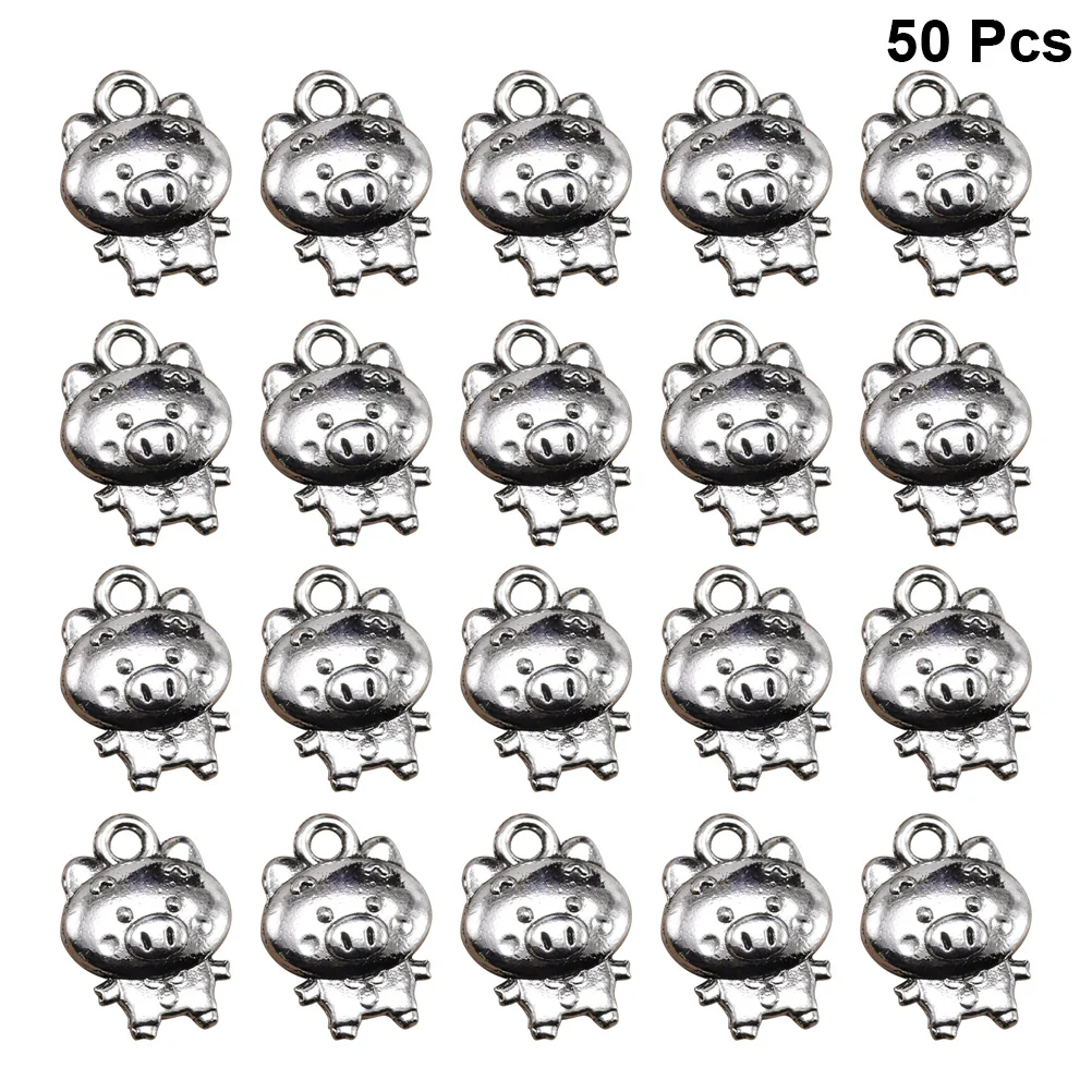 

50pcs Alloy Pendants DIY Chinese Zodiac Charms Jewelry Making Accessory for Necklace Bracelet