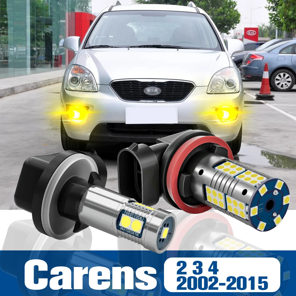 ity 2 sztuki akcesoriów do świateł przeciwmgielnych LED Canbus Kia Carens 3 4 2002-2015 2005 2006 2007 2008 2009 2010 2011 2012 2013 2014