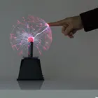 Волшебный световой шар с голосовым управлением через USB, электростатический плазменный шар, волшебный маленький Ночной светильник, светосветильник электростатический шар