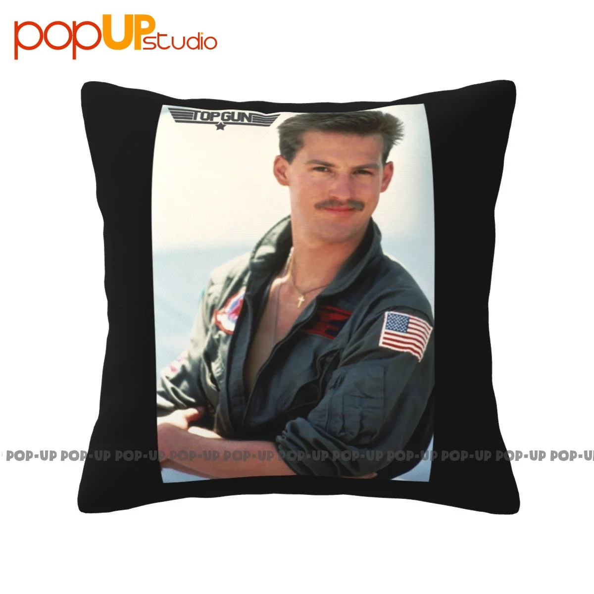 Наволочка пистолет Гусь истребитель пилот Энтони Эдвардс ВИНТАЖНАЯ фотография 80S наволочка утолщенная