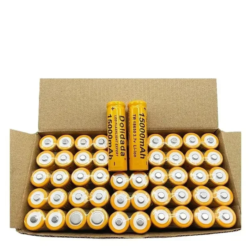Литий-ионный аккумулятор 2024dolidada- 3 7 в 15000 мАч 18650 перезаряжаемый светодиодный для