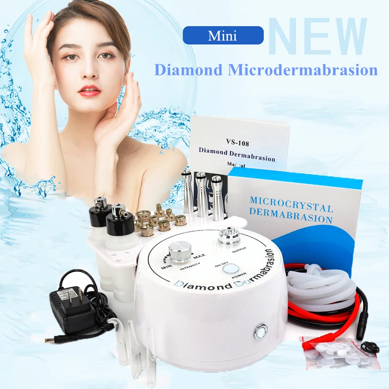 Diamond Microdermabrasion Beauty Machine Vacuum Suction Tool Water Spray Facial Moisten Face Exfoliate Skin Peeling Deep Clean